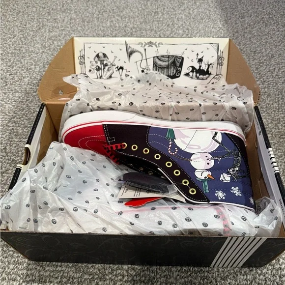 New Disney Vans Nightmare Before Christmas Jack Skellington Skate Shoes